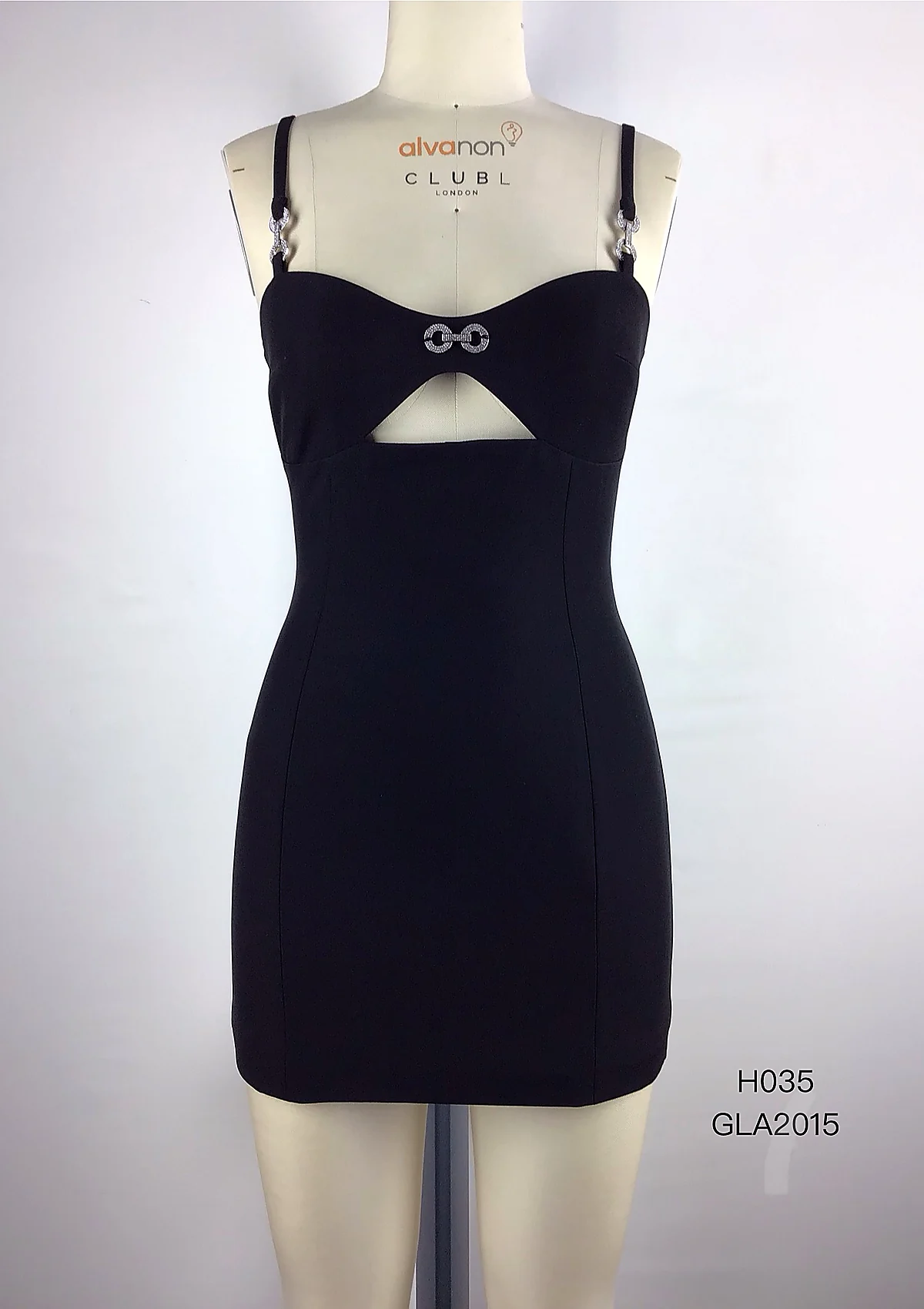 Black Cutout Bandage Mini Dress