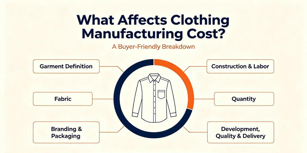 What Affects Clothing Manufacturing Cost? A Buyer-Friendly Breakdown